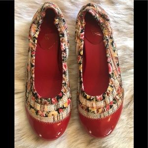 Red Floral Ballet Flats 🥿 🌹🌹🌹 Brand New 🌹🌹